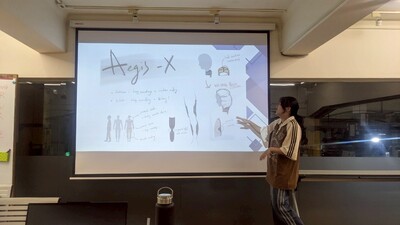 說明:同學最後成果發表的講解過程圖片