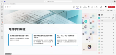 講師說明電路學對未來用處圖片
